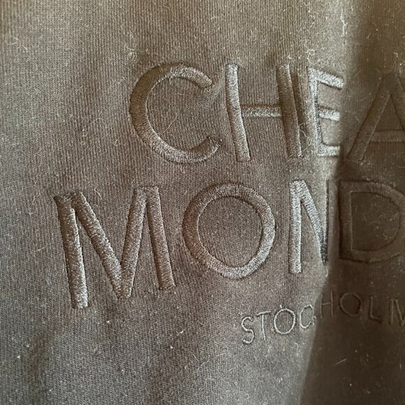 Embroidered Cheap Monday Stockholm Terry Sweatshirt - Picture 3 of 5
